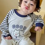 [66-90cm]刺繍 カートゥーン カバーオール - Image 8