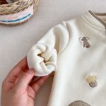 [66-90cm] おうち 刺繍 カバーオール - Image 7