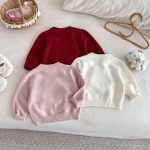 [73-120cm] ぽんぽん付き ニット セーター - Image 15