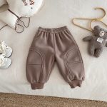 [73-120cm] おうち 刺繍 裏起毛 パンツ - Image 12