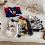 [73-120cm] キャラクター 刺繍 あったか トレーナー - Image 4