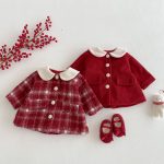 [73-120cm] 丸襟 レトロ 厚手 コート - Image 14