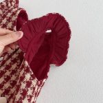 [73-120cm] 千鳥格 ハート ワンピース - Image 8