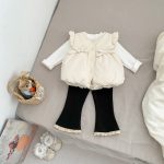 [73-120cm] 蝶結び 裏起毛 ベスト or カットソー or パンツ - Image 11