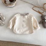 [73-120cm] おうち 刺繍 裏起毛 スウェット - Image 9