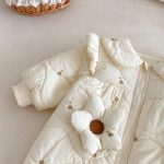 [66-90cm] 刺繍入り 中綿カバーオール - Image 6