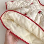 [73-120cm] さくらんぼ 中綿 ワンピース