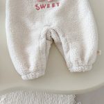 [66-120cm]もこもこ ボア カバーオール うさぎ トレーナー セット - Image 11