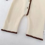 [66-90cm] スカラップ 裏起毛 カバーオール