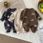 [66-90cm] 星or月柄 オールインワン - Image 5