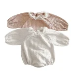 [66-90cm] レース襟 ロンパース - Image 3