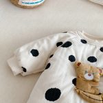 [66-90cm]ベアキルティングドット カバーオール - Image 14