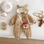 [66-90cm]取り外しフード 裏起毛 カバーオール&バッグセット