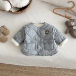 [73-120cm] ワッペン付き あったか ジャケット - Image 7