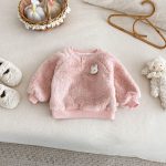 [73-120cm] 韓国風 両面ボア トレーナー - Image 2