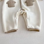 [66-90cm] おうち 刺繍 カバーオール - Image 2