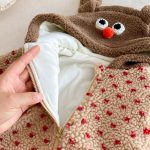 [66-90cm]シープボア フード カバーオール