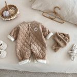 [66-90cm]カートゥン キルティング カバーオール&ネックウォーマーセット - Image 5