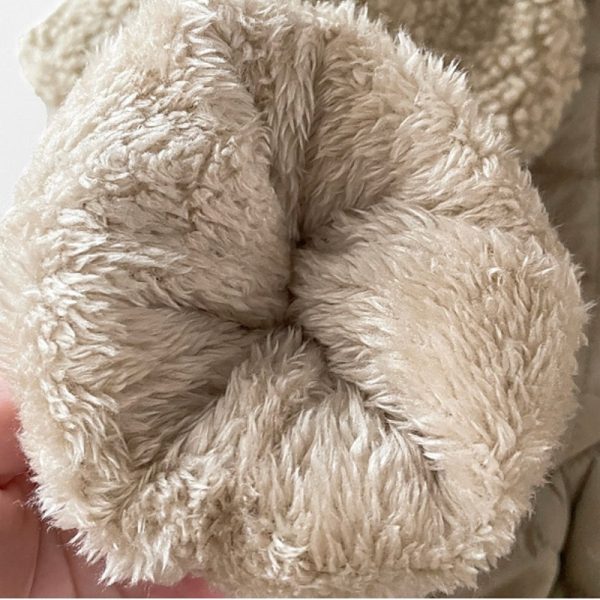 [66-100cm] 蝶結 裏起毛 コットン アウター