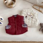 [73-120cm] 刺繍 カートゥーン リバーシブル ベスト - Image 7