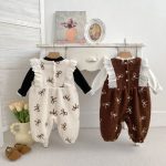 [66-120cm] 蝶結び 中綿 カバーオール - Image 16