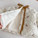 [73-120cm] リボン 中綿 キルティング コート - Image 3