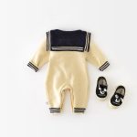 [66-90cm] オールインワン セーラー風 可愛い 肌触り良い ベビー服 - Image 7
