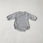 [66-90cm] クマ柄 ロンパース - Image 3