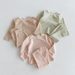 [80-130cm]チェック柄 セットアップ - Image 5