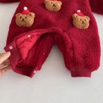 [66-90cm] くまさん 中綿カバーオール - Image 9