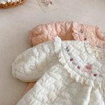 [66-90cm] 刺繍 カートゥーン 中綿 カバーオール - Image 12