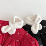 [73-120cm] 蝶結び 刺繍 中綿アウター - Image 7