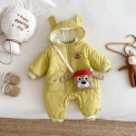 [66-90cm]取り外しフード 裏起毛 カバーオール&バッグセット - Image 15