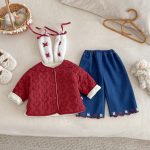 [73-120cm] 大きな耳付き 中綿 アウター - Image 12