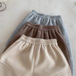 [73-120cm] おうち 刺繍 裏起毛 パンツ - Image 8