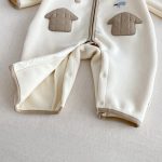 [66-90cm] おうち 刺繍 カバーオール - Image 4