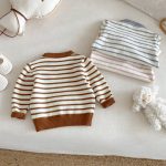 [73-120cm]ボーダー ニット セーター - Image 12