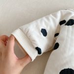 [66-90cm]ベアキルティングドット カバーオール - Image 4