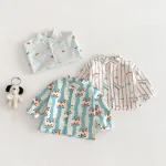 [73-110cm]シャツ 恐竜orチェリー柄 カジュアル - Image 10