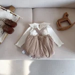 [66-100cm] チェック柄 ロンパース - Image 11