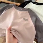 [73-100cm] カラー切り替え シャツ - Image 13