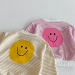 [80-130cm] 笑顔ボーダー セットアップ - Image 6