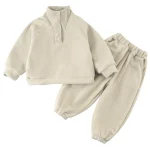 [80-150cm] フリース ボタン付き セットアップ - Image 12