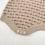 [66-100cm]ダイヤ柄 ニット カーディガン、ロンパース - Image 13