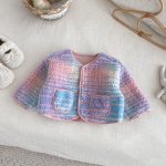 [73-120cm] 花柄 チェック 中綿 ジャケット - Image 4