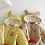 [66-90cm]取り外しフード 裏起毛 カバーオール&バッグセット - Image 3