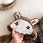 [66-90cm]うさぎ ファー風 フード 裏起毛 カバーオール - Image 15