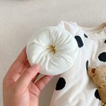 [66-90cm]ベアキルティングドット カバーオール - Image 15