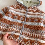 [73-120cm] レトロ 裏起毛 ジャカード ジャケット - Image 7