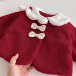 [73-120cm] 蝶結びカラー コート&スカート - Image 2